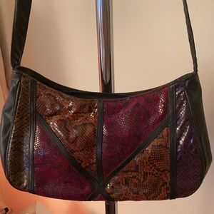Dawkins Handbag With multicolor alligator-like